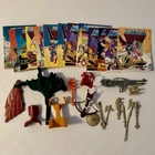 Vintage 1980s MOTU Heman Weapons Accessories Parts Lot & 13 Mini Comics