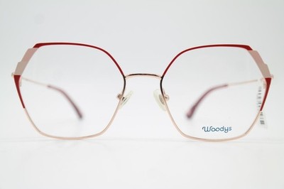Brille Woodys CIRCA 02 Rose Rot Pink Eckig Brillengestell eyeglasses Neu