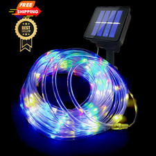 Solar Rope Lights Outdoor Waterproof, 33FT 100LED 33FT, Multicolor