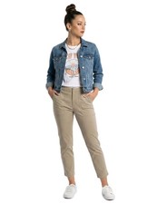 Eddie Bauer Women's Horizon Straight Ankle Pant Performance Stretch Size 8 Tan