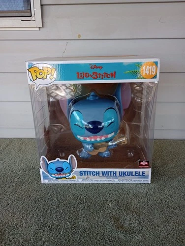 Disney Lilo & Stitch - Stitch with Ukulele TargetCon # 1419 Jumbo Funko pop