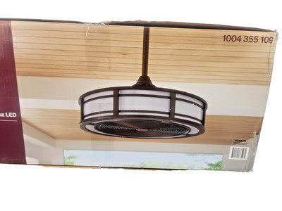Home Decorators Collection Brette II LED Drum Ceiling Fan