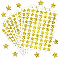 2100 PCS Gold Star Stickers, Christmas Star Stickers for Kids Classroom, Golden