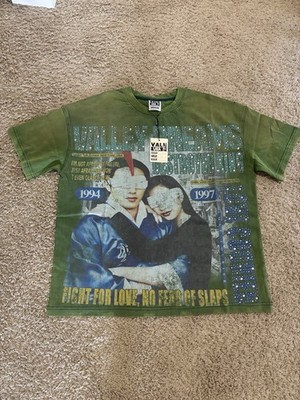 Vale Valley Forever Dreams Green Robot Bling Chinatown Tee Size Large New
