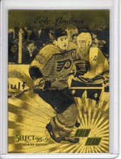 1995-96 ERIC LINDROS PINNACLE SELECT CERTIFIED EDITION GOLD TEAM INSERT #1 OF 10