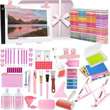 Qlonry 185 Pcs All Inclusive Diamond Painting Tool Kit Diamond Art Accessories K