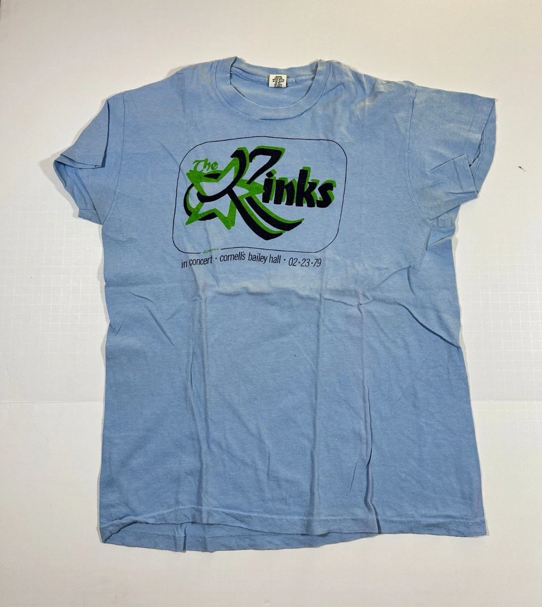 70s The Kinks ラグラン　ホワイト　ネイビー Kinks Shirt In Men's Vintage T-Shirts for sale - eBay