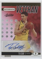 2019 Panini Absolute Memorabilia Veteran Level 3 5/10 TJ Leaf #VA-TJL Auto 06v4