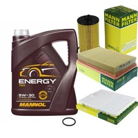 Inspektionspaket 5L Mannol Energy 5W-30 FüR Opel Agila (A) 1.0 Suzuki Wagon R