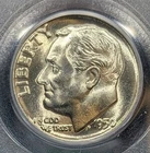 1950-D Roosevelt Dime PCGS MS/66 Old Series First Blue Label Holder Very Clean