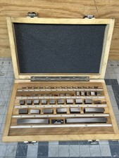 Mitutoyo 040330 Grade 2 47 Piece Gage Block Set 1.005-100 in wood case
