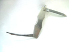 Antique White Gold Filled Pinstripe Vest Pocket Fruit/Nut Pick Knife 2.25" Long — photo 1