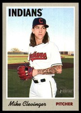 Mike Clevinger 2019 Topps Heritage #59 Indians MLB READ FREE SHIP AutographDen