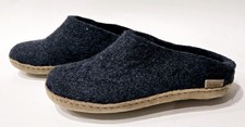 Glerups Wool Slippers with Leather Sole, Women's Size EU 36 / US 6