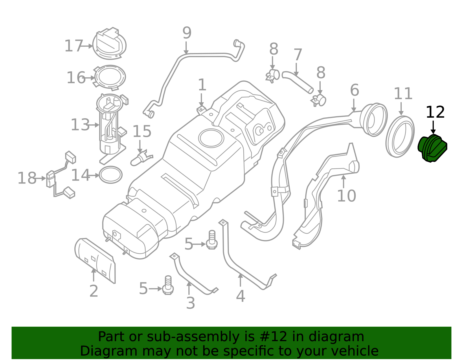 GENUINE NISSAN GAS TANK FUEL FILLER CAP TITAN ARMADA XTERRA NV FRONTIER