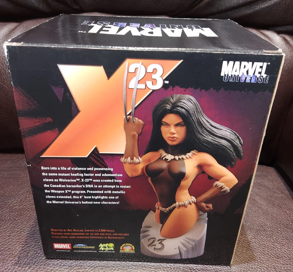 2006 X-23 Bust Marvel Universe Art Asylum 409/2500 Diamond Select NIP Tom Snyder — 第 3/4 张图片