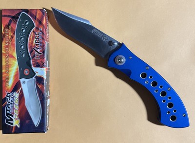 MTech USA Xtreme Tom Anderson Designed Hombre 4  440 Stainless Blade TA-30BLUE