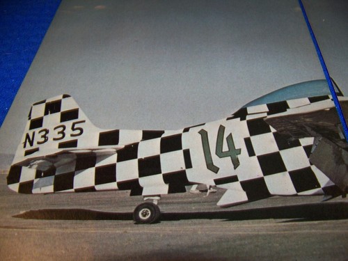 MAX HOFFMAN P-51 MUSTANG #14  "B/W CHECKERED"..2-PAGE COLOR  PHOTO PAGES (454JJ) - Afbeelding 3 van 3
