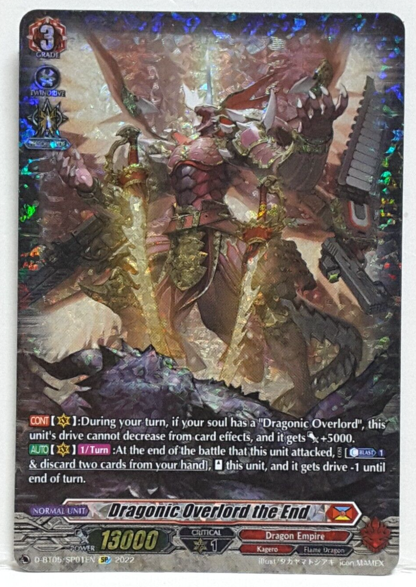 Bushiroad Cardfight Vanguard Dragonic Overlord the End D-BT05