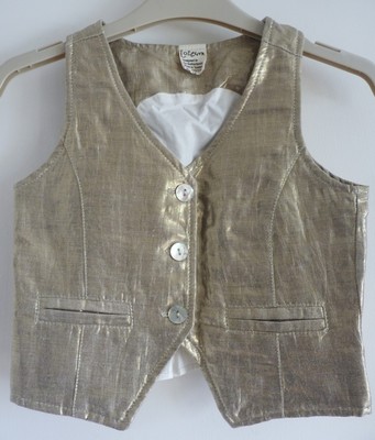 Makellose Jottum Festive Collection Gold Weste, Atemberaubend, 5-6 Jahre 110/116