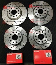 FOR SKODA KODIAQ 2.0 TDI TSI MK1 FRONT & REAR DRILLED BRAKE DISCS &BREMBO PADS