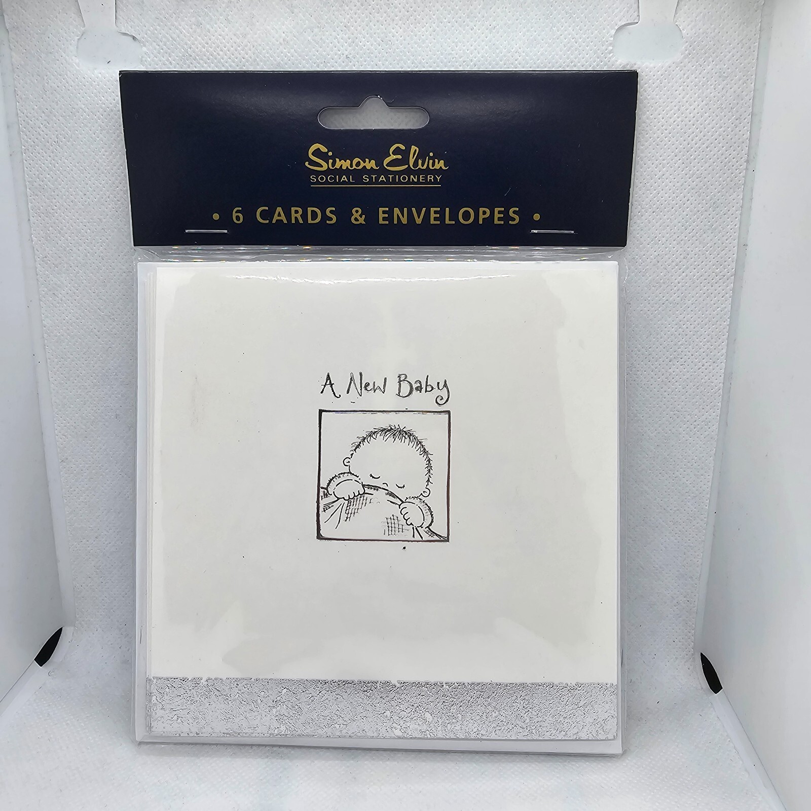 Simon Elvin A New Baby Announcement Pack Of Six Cards & Envelopes New & Sealed