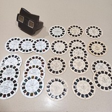 Vintage View Master  22 mixed reels. Cartoons  USA Places Pre-owned