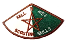 VINTAGE NORTHSTAR 1982 SCOUTING SKILLS BOY SCOUT FALL BSA  PATCH