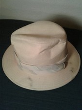 Golden Gate Hat Company Mens M 7-7 1/8 Canvas Fedora b123