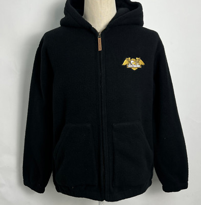 Loser Machine Men's Polar Fleece Hooded Jacket Condor Black Size M NEW