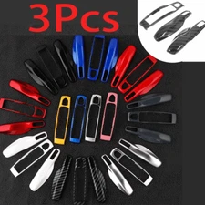 3Pcs Carbon Fiber Remote Key Cover Case Fob For Porsche Panamera Cayenne Macan