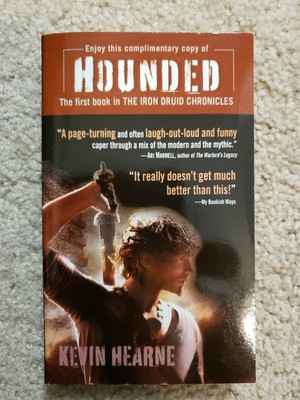 Signed Hounded Iron Druid Chronicles Kevin Hearne Ebay - 