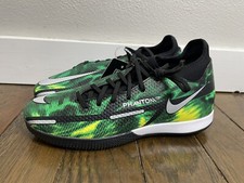 Nike Phantom GT2 Academy DF IC Indoor Soccer Shoes Shockwave Green Mens Size 6.5
