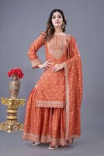 Women Eid Dress Pakistani Salwar Kameez Readymade Suits Wedding Party 3 Piece XL