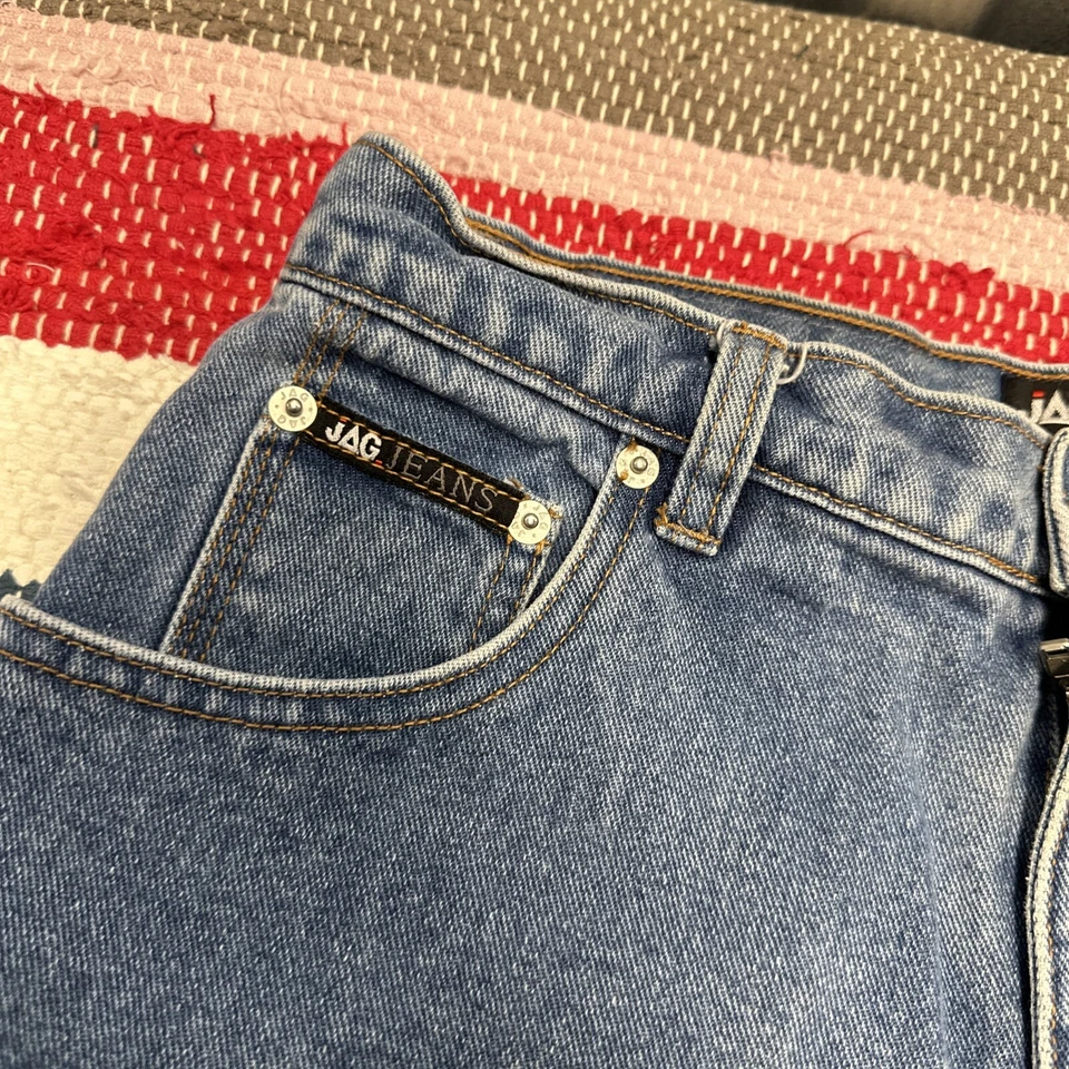 复古 Jag Clothing 高腰牛仔裤女式 14 31x31 英寸高腰妈妈 EXC 二手状况完好 — 第 4/4 张图片