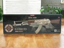 Rokr Justice Guard Automatic Rifle AK-47 Wooden Puzzle Rifle Gear Drive Model 