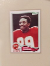 1982 Henry Marshall Chiefs Topps Card 122 Free Shipping