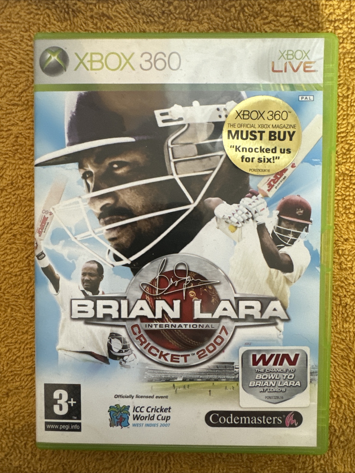 BRIAN LARA CRICKET 2007 Video Games XBOX 360 (511)