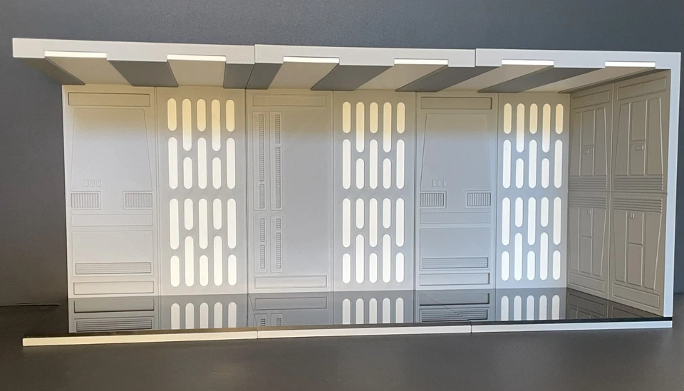 Star Wars Black Series Death Star Right Corner Acrylic Floor 3D Print 1:12 - Image 2 of 3