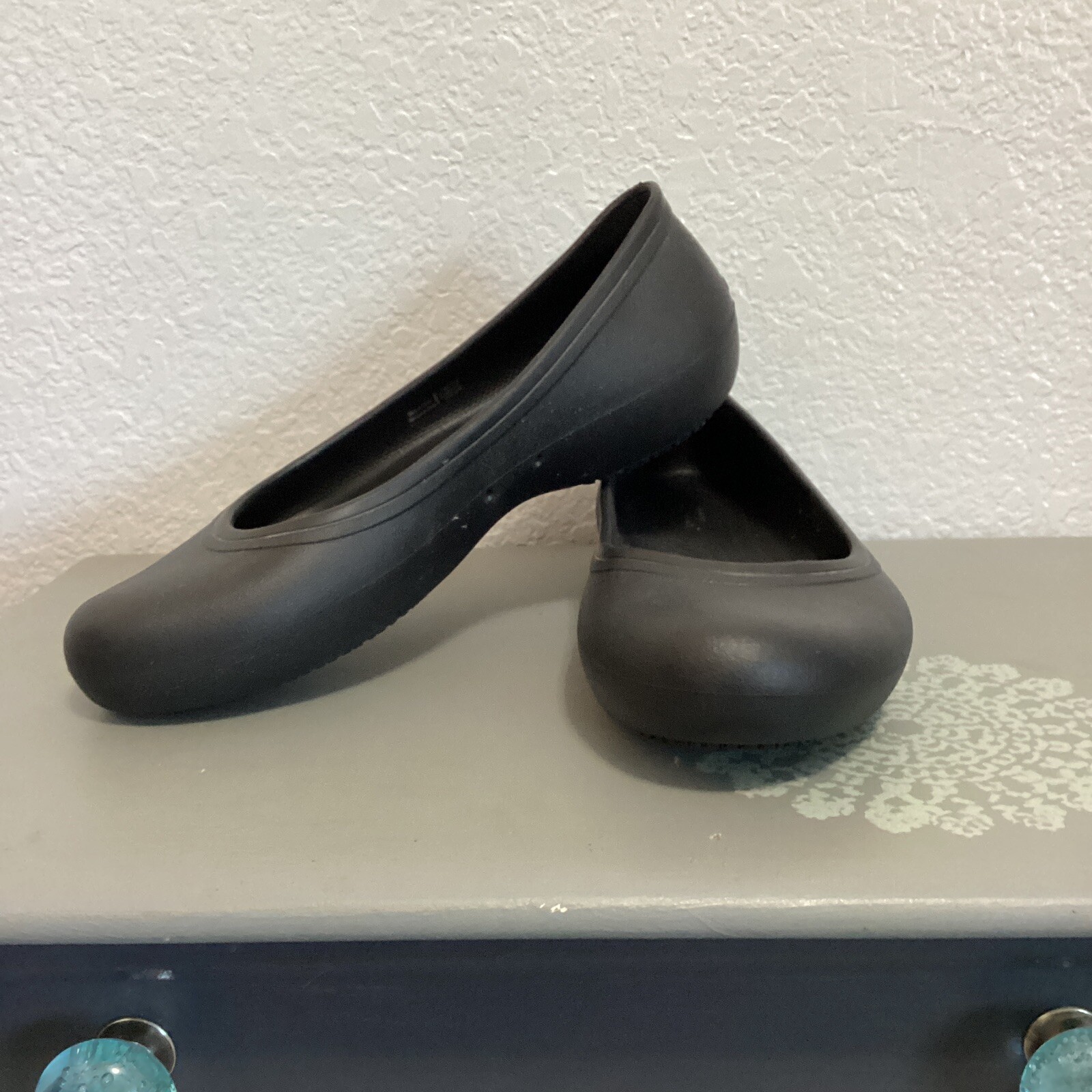 CROCS At Work Shoes Iconic Comfort Ballet Flats Matte… Gem