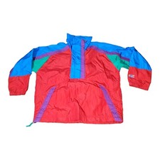Roffe Mens Ski Jacket Multicolor Made in USA Size Medium Windbreaker BP
