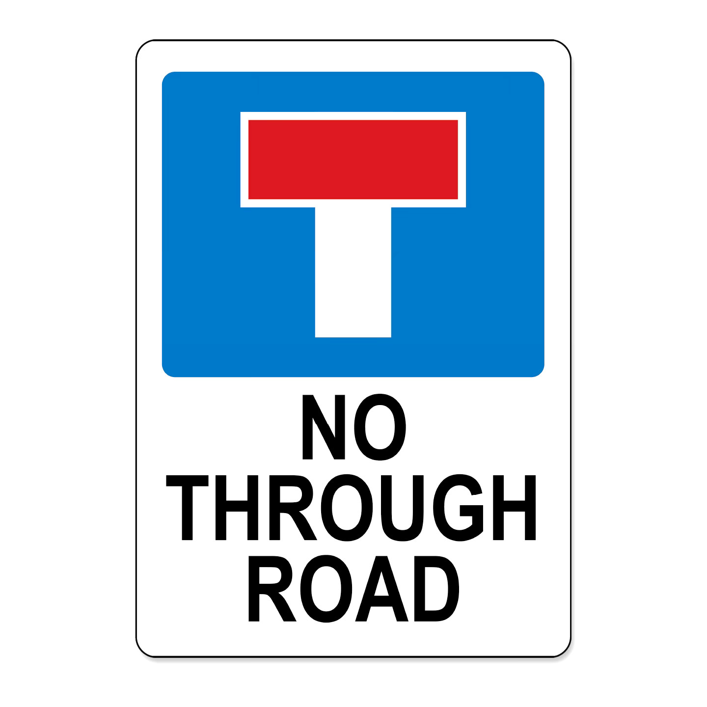 No Through Road METAL SIGN Dead End Private Road Drive A5 Private Property