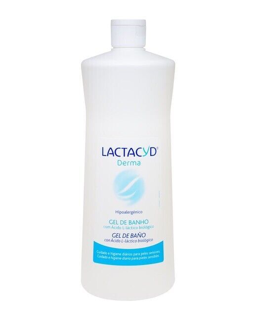LACTACYD DERMA 33,8 oz 1000 ml GEL HYPOALLERGEN. BADEGEL.