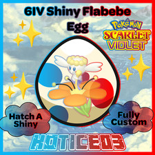 Flabebe Orange ✨ SHINY 6IV EGG ✨ Pokemon Scarlet & Violet ✨ TEAL MASK DLC ✨