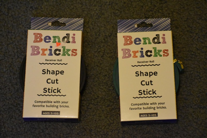 BENDI BRICKS Receiver Roll GREEN Black Shape Cut Stick Building LEGO NEW! Lot 2