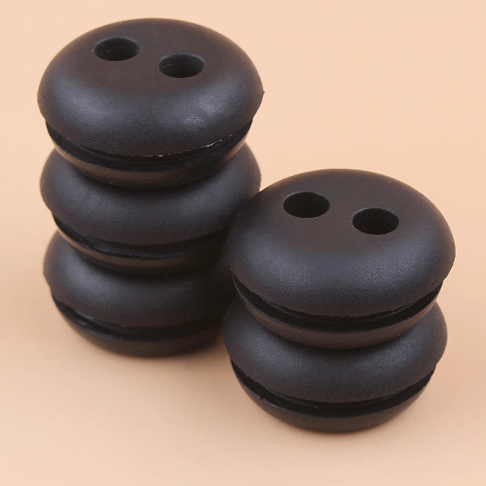 Ojal/sello de línea de combustible de 2 orificios para ECHO CS-310 CS-370 CS-400 ES-255 GT-2103 5 piezas Foto 4 de 4