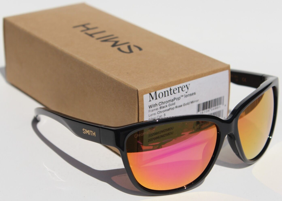 SMITH OPTICS Monterey Sunglasses Black Gold/ChromaPop Rose 