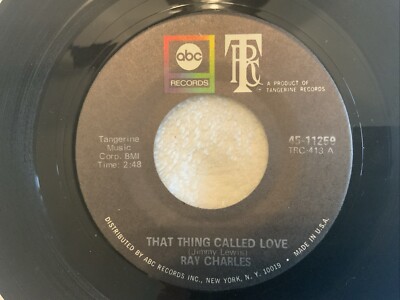 Ray Charles - That Thing Called Love / Laughin 45 RPM - ABC - 45-11259 TESTED EX