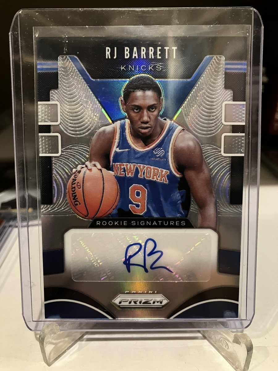RJ Barrett 2019-20 Panini Prizm SILVER PRISM Rookie Signatures #RS 