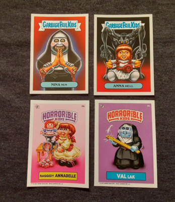 garbage pail kids  OH, THE HORROR-IBLE  the conjuring Annabelle nina  the nun